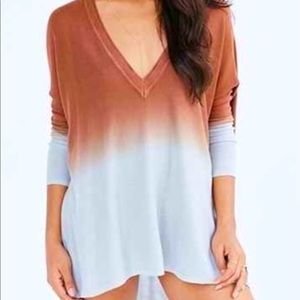 UO Pins and Needles Oversized Ombré Tunic size L